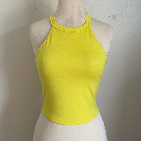 Zara Tops - Yellow Halter Top